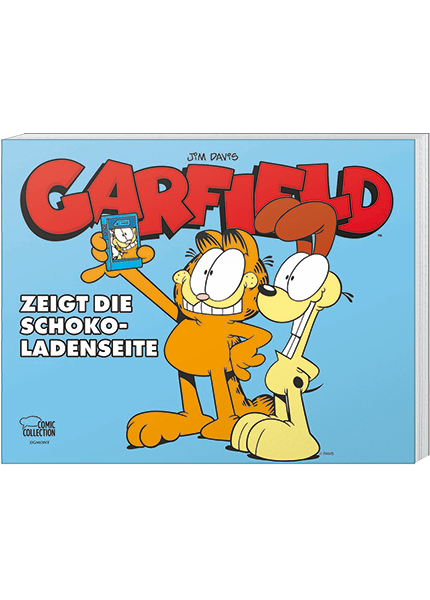 Garfield zeigt die Schokoladenseite